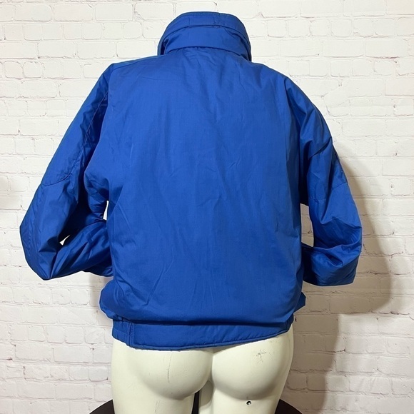 VINTAGE 90s blue Puffer Jacket Large Made in Korea Brand Grizzly GUC - Picture 4 of 16